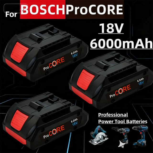 Bosch Professional Ersatz Akku für ProCORE18V Lithium-Ionen-Akkus BAT609 und BAT618 in Schwarz - Bild 1