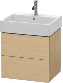 Duravit L-Cube Waschtischunterschrank wandhängend in Beige Matt, B: 58,4 cm, T: 45,9 cm - Bild 1