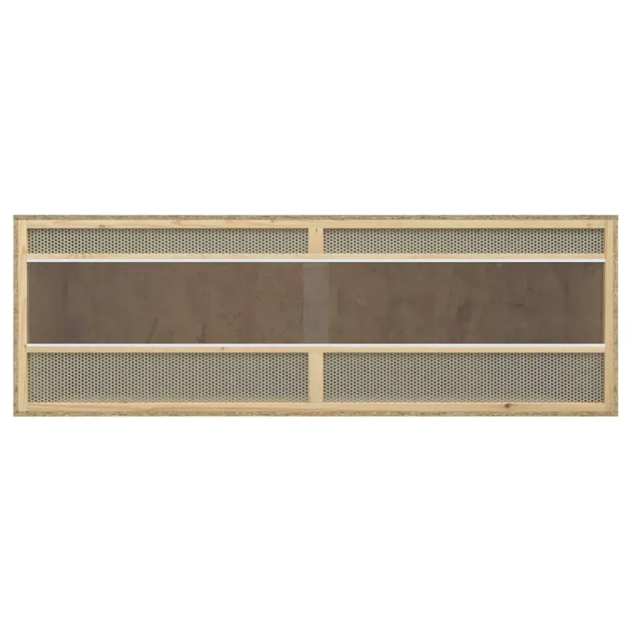 vidaXL Terrarium aus Holzwerkstoff und Glas in Braun, B/T/H: 144 x 46 x 48 cm - Bild 2