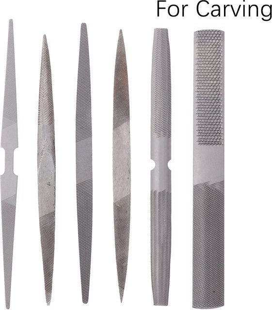 JETTING Doppelkopffeile halbrunde Handfeile in Silber zum Schnitzen und Polieren - Bild 1