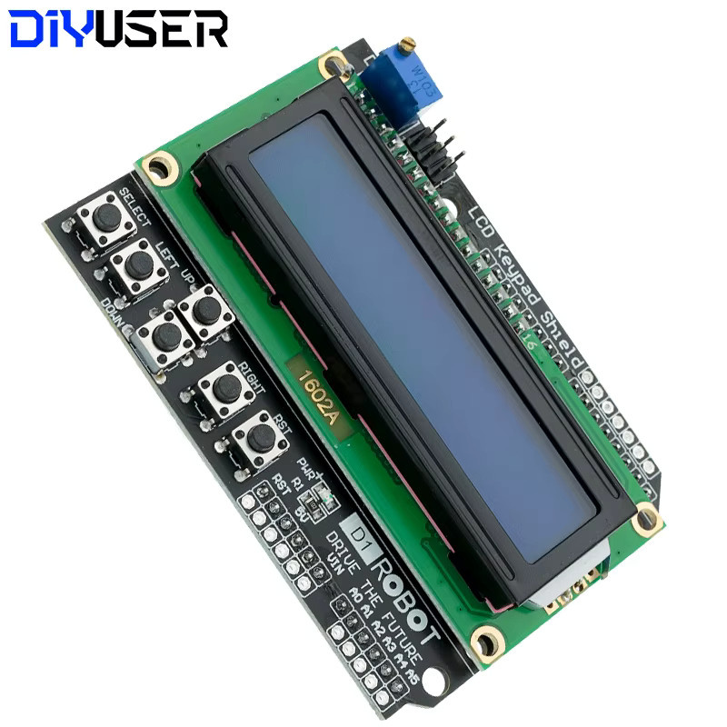 DIYUSER LCD 1602 Keypad Shield Display Modul mit blauem Bildschirm - Bild 3