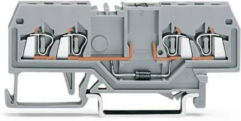 WAGO Diodenklemme 279-815/281-410 Grau 4mm Zugfeder 100 Stück - Bild 1