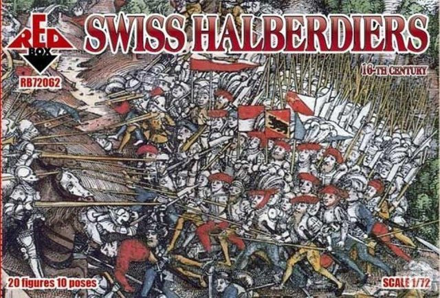 Red Box Swiss halberdiers, 16th century, Ritter, 1:72 - Bild 1