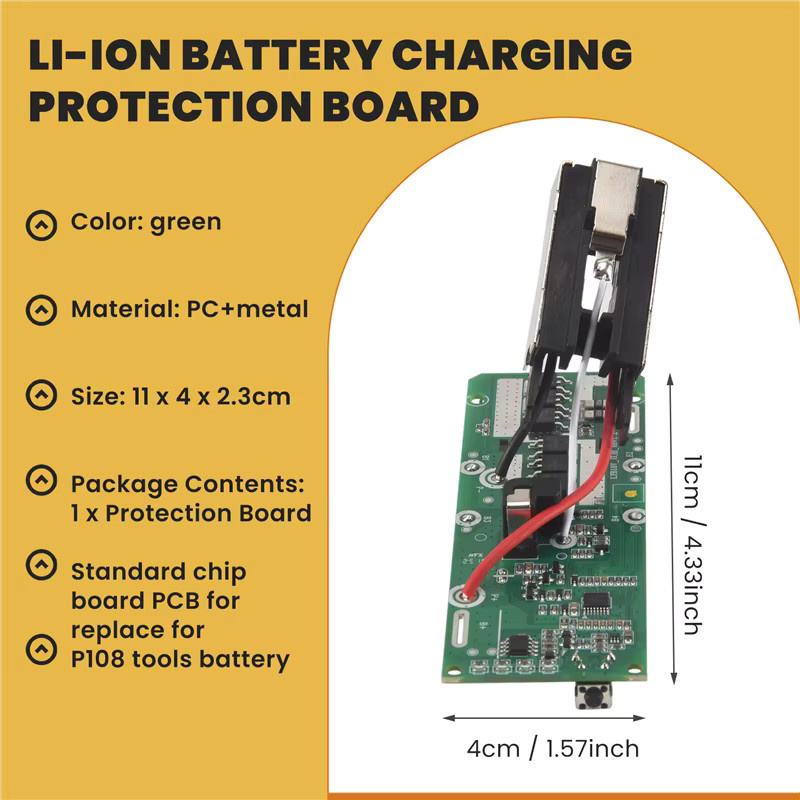 Ryobi Ersatz Ladeschutz Platine PCB für 18V P108 RB18L40 Akku-Multitools - Bild 4