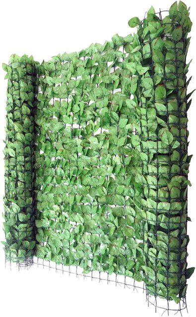 MCW Sichtschutz künstliche Hecke grün, blickdicht, Breite: 500 cm, Höhe: 100 cm - Bild 1