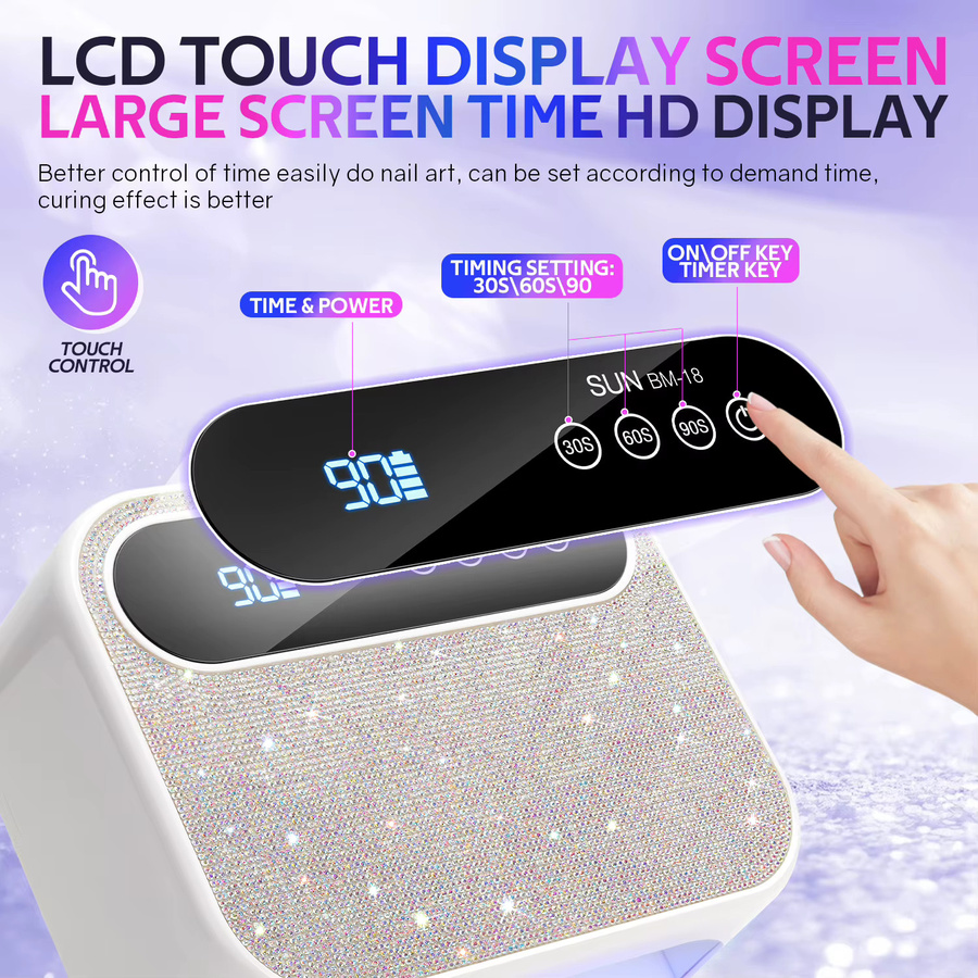 42LEDS UV LED Nagellampe, 168W, professionell - Bild 2