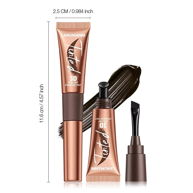 Augenbrauen-Färbecreme, Schwarz, Creme, Unisex - Bild 2