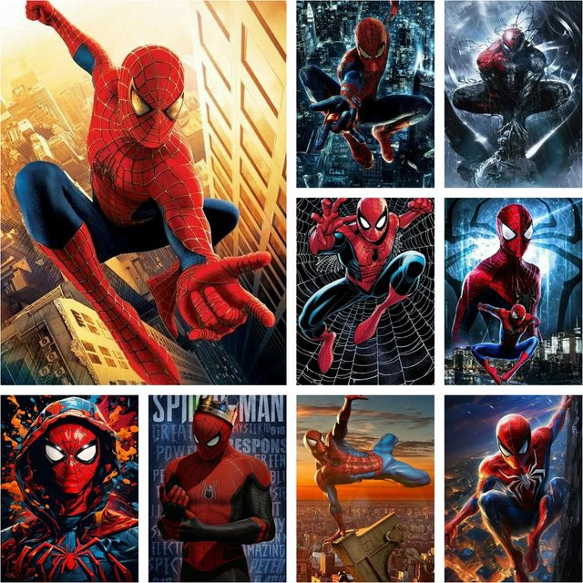 Marvel Spiderman Diamant-Malerei-Set, Superheld, Set - Bild 1