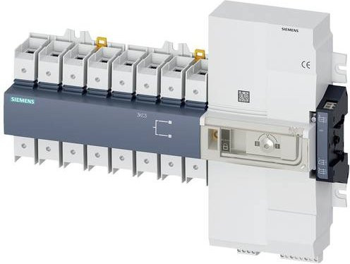 Siemens Netzumschalter Schwarz 4polig 100A 3 Wechsler 415 V/AC 3KC34302AA220AA3 - Bild 1
