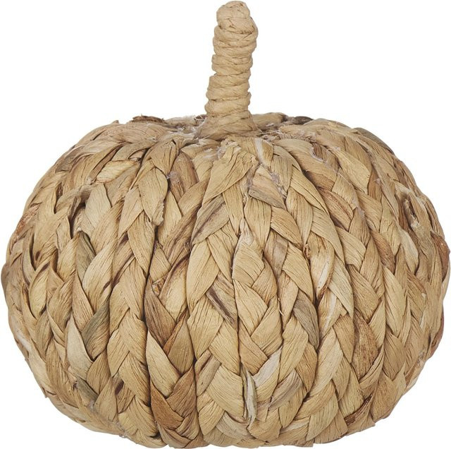 Mömax Dekokürbis Pumpkin Ecru in Beige und Weiß aus Rattan - Bild 1