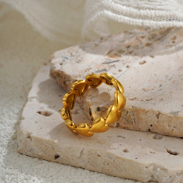 Erpels Ring Edelstahl, Kreis Herz, Damen - Bild 1