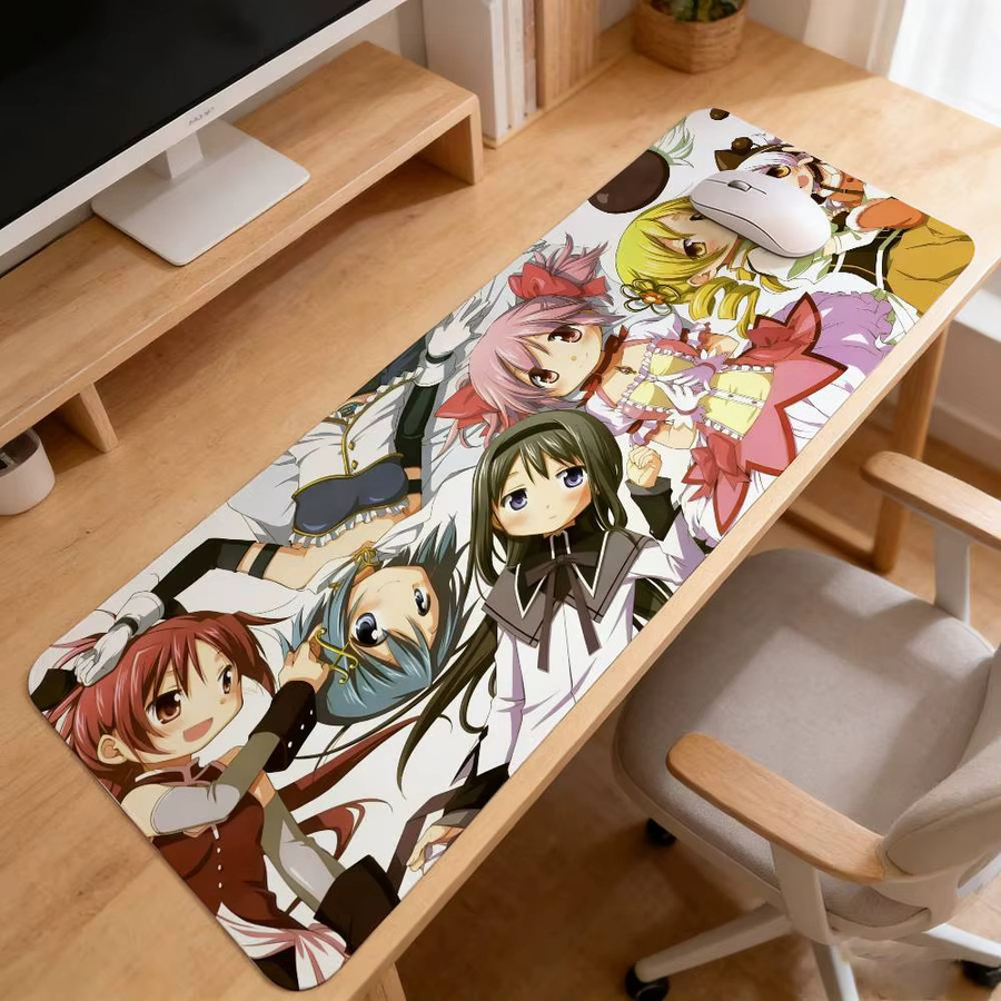 Puella Magi Madoka Magica Mauspad Multicolour Schreibtischunterlage für Laptop und Tastatur - Bild 2