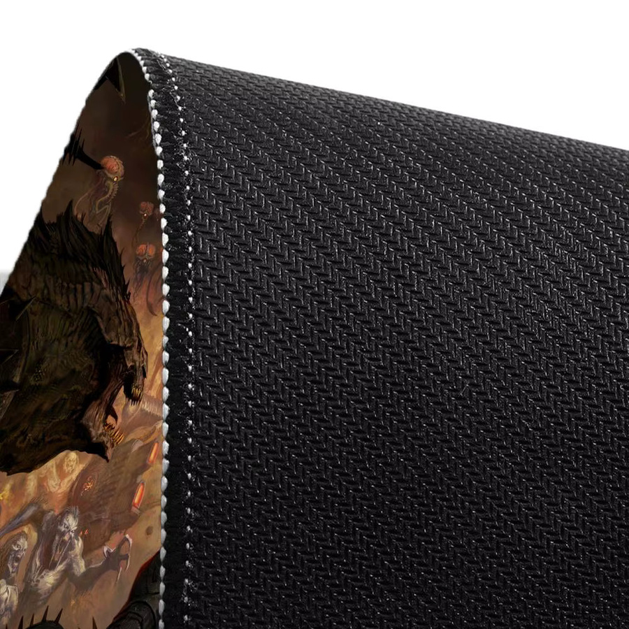 SHIMANG Gaming Mousepad D-Dooms E-Eternals XXL in Schwarz und Multicolour, B/T: 80 x 30 cm, Anti-Rutsch-Mauspad mit Gummibasis für E-Sport und PC - Bild 2