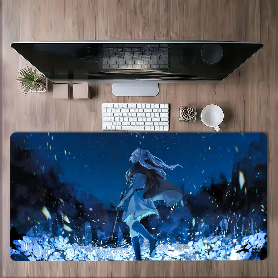 Japan F-Frieren Mauspad Blau, rutschfest und verdickt für Gaming und Büro - Bild 4