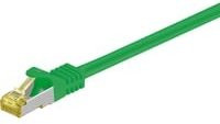 Goobay RJ-45 Patchkabel Cat 6a S/FTP PIMF Ethernet LAN Kabel Grün - Bild 1