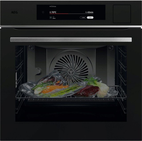 AEG Einbau-Dampfbackofen TP9SB83FAT Elektro-Backofen mit Dampfgarer in Schwarz Matt