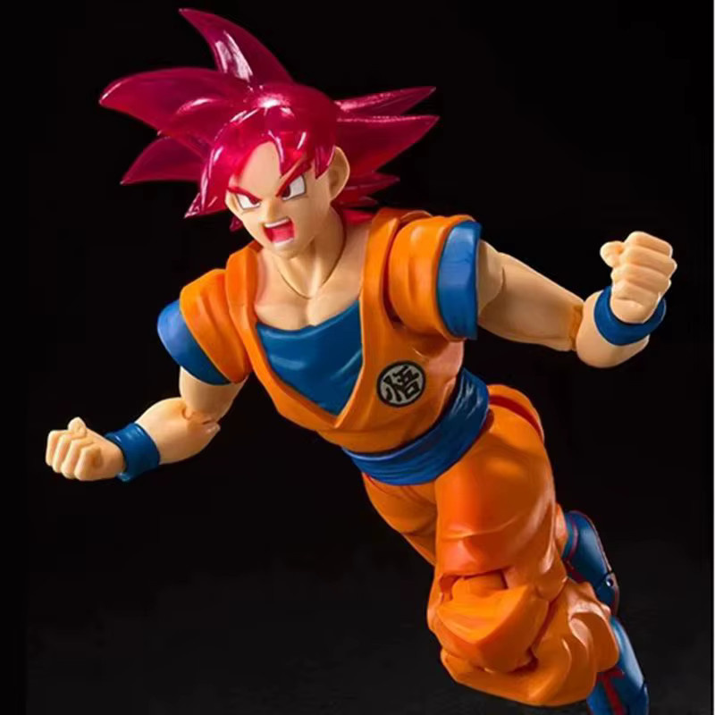 Bandai Dragon Ball Super Saiyan God Son Goku SHF Goku Black Anime Actionfiguren, mit austauschbaren Gesichtern und Händen - Bild 2