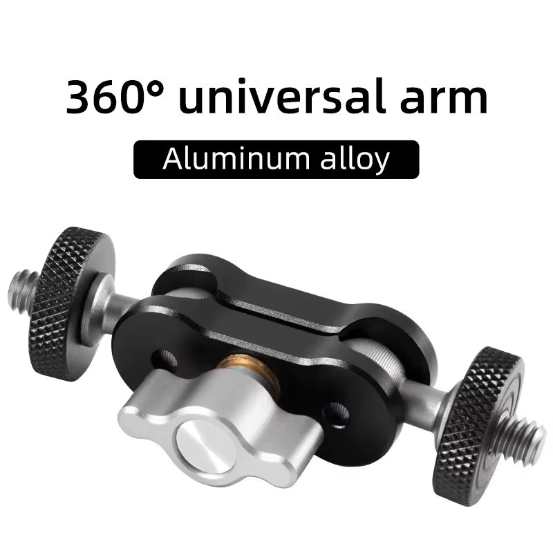 GOT-TOG Magic Arm Universalverstellbare Halterung aus Aluminiumlegierung mit 1/4-Zoll-Schnittstelle in Schwarz für Foto und Live-Streaming - Bild 3