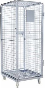 HMH rolltainer Stahlbehälter ADB 1600 ME silber B: 71 cm, T: 80 cm, H: 160 cm - Bild 1
