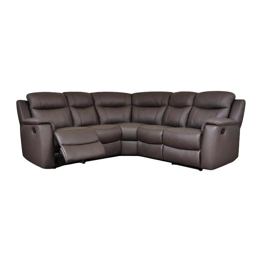 Vente-unique Relaxsofa Evasion in Braun aus Rindsleder mit einer Breite von 217 cm - Bild 2