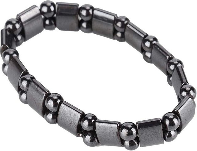 Magnettherapie-Armband Edelstahl, Schwarz, Unisex - Bild 1
