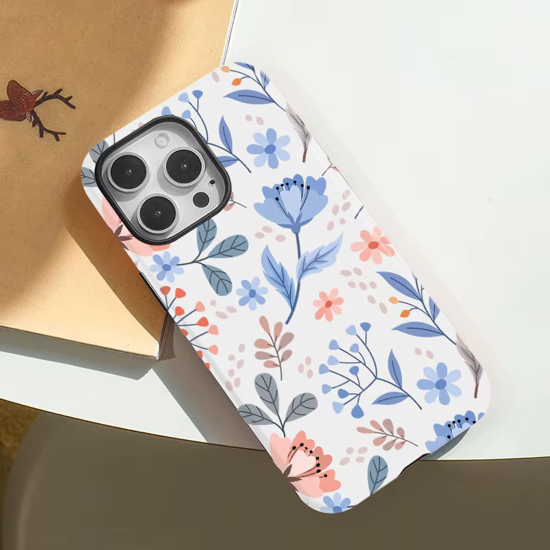 Fcicicase MagSafe Handyhülle mit Blumenmuster für iPhone 11 bis iPhone 16 Pro Max, stoßfest und kabelloses Laden, Multicolour - Bild 4