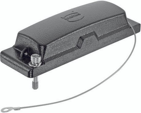 HARTING Abdeckkappe 09405245411 aus Edelstahl in Schwarz - Bild 1