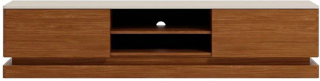 Vente-unique TV-Board Devika in Beige und Braun mit integrierter Beleuchtung, Breite: 190 cm, Tiefe: 40 cm, Höhe: 44 cm - Bild 1
