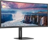 AOC CU34V5C/BK Curved WQHD LED-Monitor 34 Zoll, 3440x1440 Pixel, 100 Hz, VA-Panel, Schwarz - Bild 1