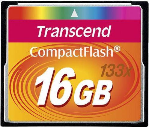 Transcend CompactFlash Speicherkarte Standard 133x 16GB Multicolor - Bild 1