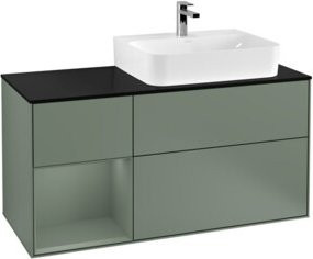 V&B Waschtischunterschrank Finion mit Abdeckplatte in Blau, lackiert, Breite: 120 cm, Tiefe: 50,1 cm, Höhe: 50,1 cm - Bild 1