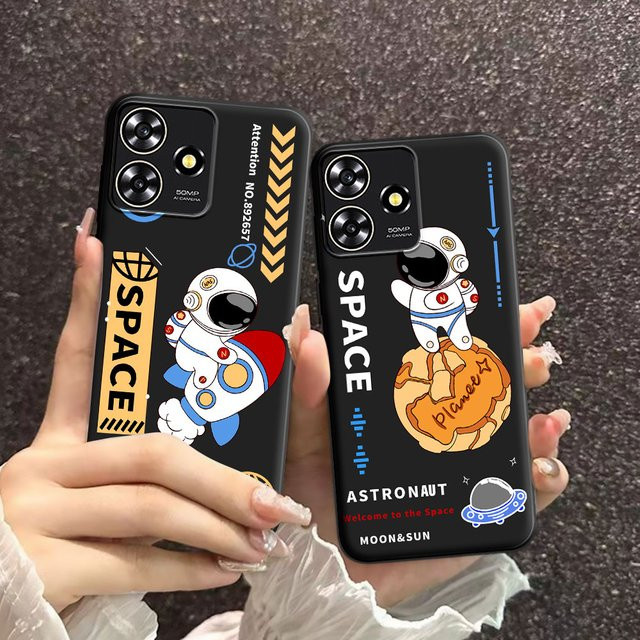 Astronaut Silikon TPU Schutzhülle für ZTE Blade A73 4G und ZTE Blade V50 in Multicolour - Bild 1