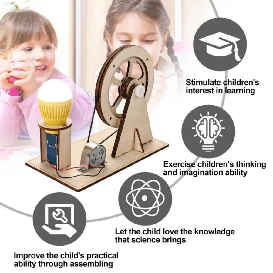 Discover Intime DIY Handgenerator Wissenschaftliches Experimentelles Puzzle Spielzeug ab 14 Jahren - Bild 2