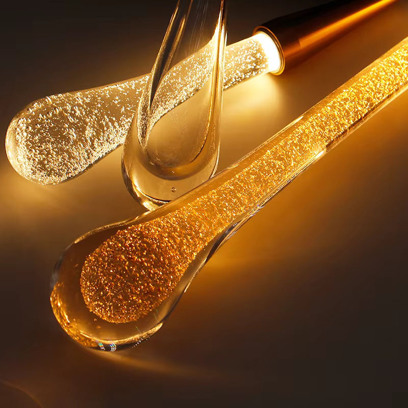 Lyfs LED Kristall Anhängerleuchte in Gold/Messing mit warmweißem Licht für Wohnzimmer und Esszimmer - Bild 5