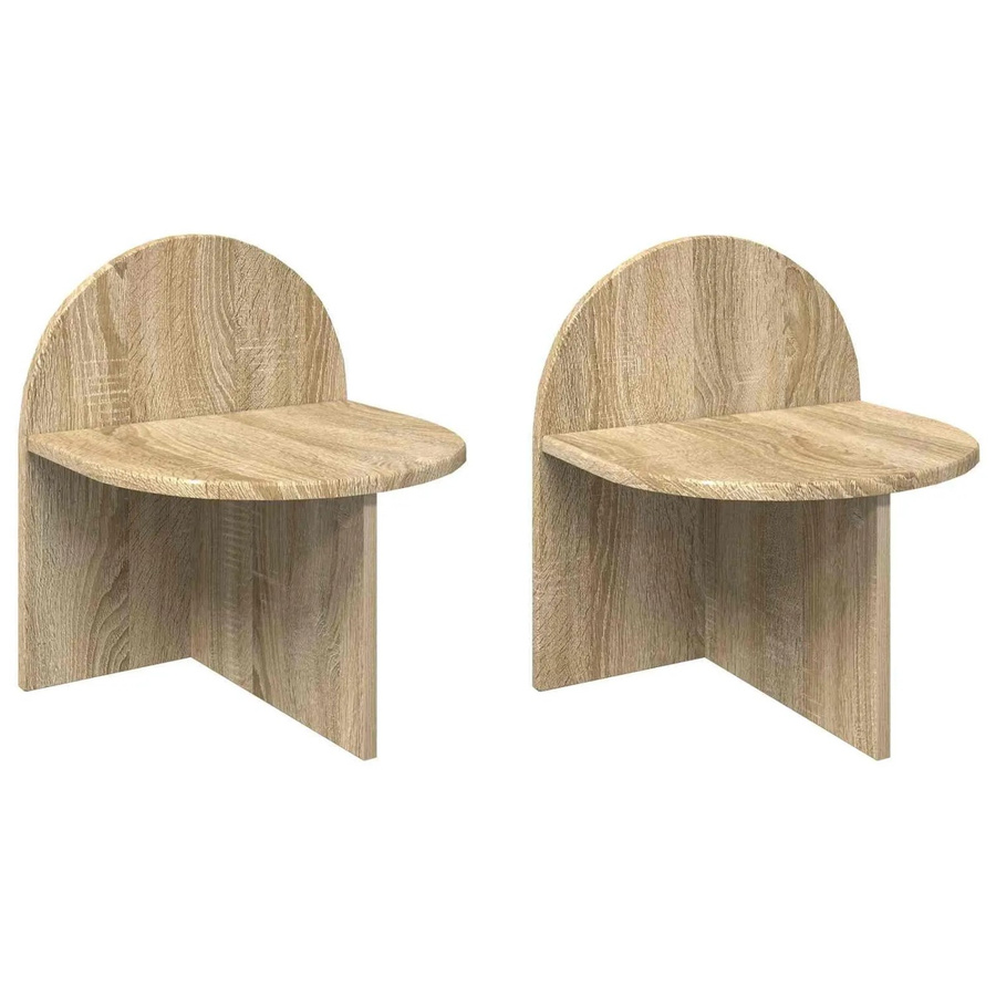 vidaXL Nachttisch 2er Set Sonoma-Eiche modern B/T/H: 40 x 35,5 x 45,5 cm - Bild 1