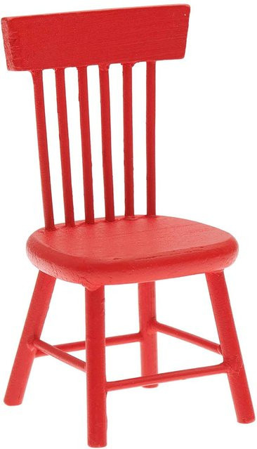 Rico Design Miniatur Stuhl Wichteltür Holz Rot - Bild 1