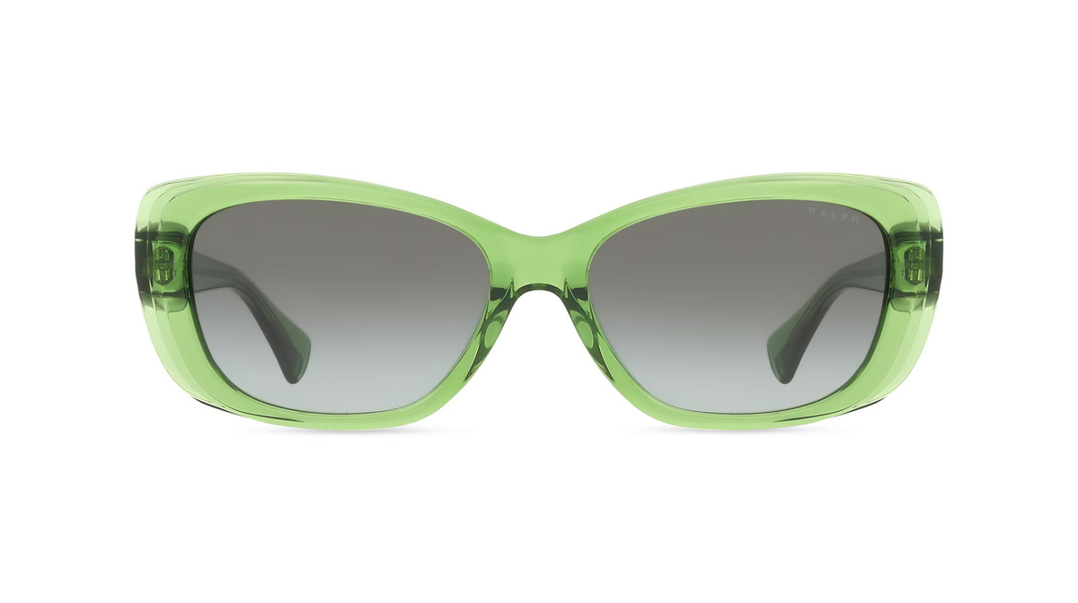 Ralph Lauren RA5322U Sonnenbrille Vollrand, quadratisch, Acetat, Damen, grün, grau - Bild 1
