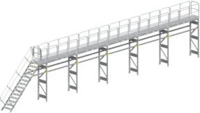MUNK Günzburger stationäre Enteisungsanlage aus Edelstahl in Silber, Plattformlänge: 15960 mm - Bild 1