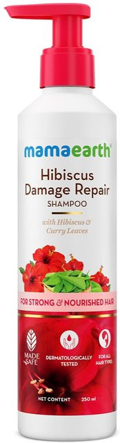 Mamaearth Hibiskus Repair-Shampoo mit Curryblättern, 250 ml, trockenes Haar - Bild 1