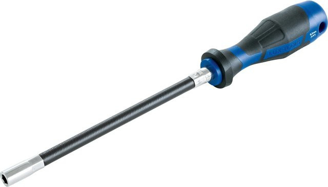 LUX-TOOLS Bithalter-Schraubendrehergriff Flexibel in Blau, 6,3 mm (1/4 Zoll) - Bild 1