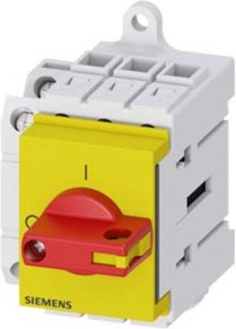 Siemens Lasttrennschalter 3polig 32A 16mm² 1 Schließer 1 Öffner Rot Gelb 690 V/AC 3LD32301TK13 - Bild 1