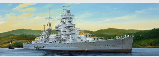 Trumpeter German Cruiser Admiral Hipper 1941, Fahrzeuge, Grau - Bild 1