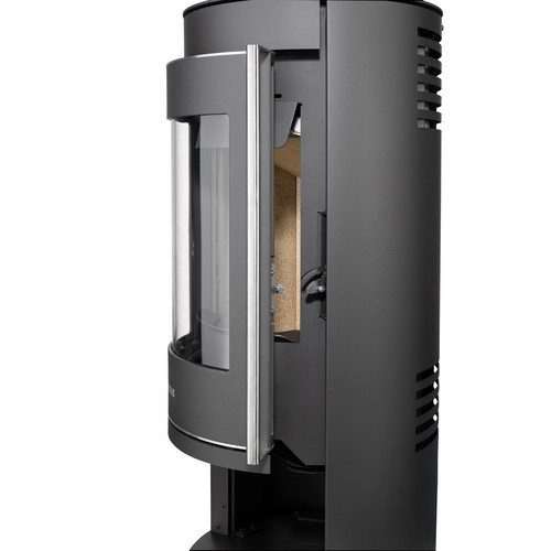 Justus Kaminofen Mino 2.0 in Schwarz mit Sandstein Holzoptik 5 kW - Bild 3