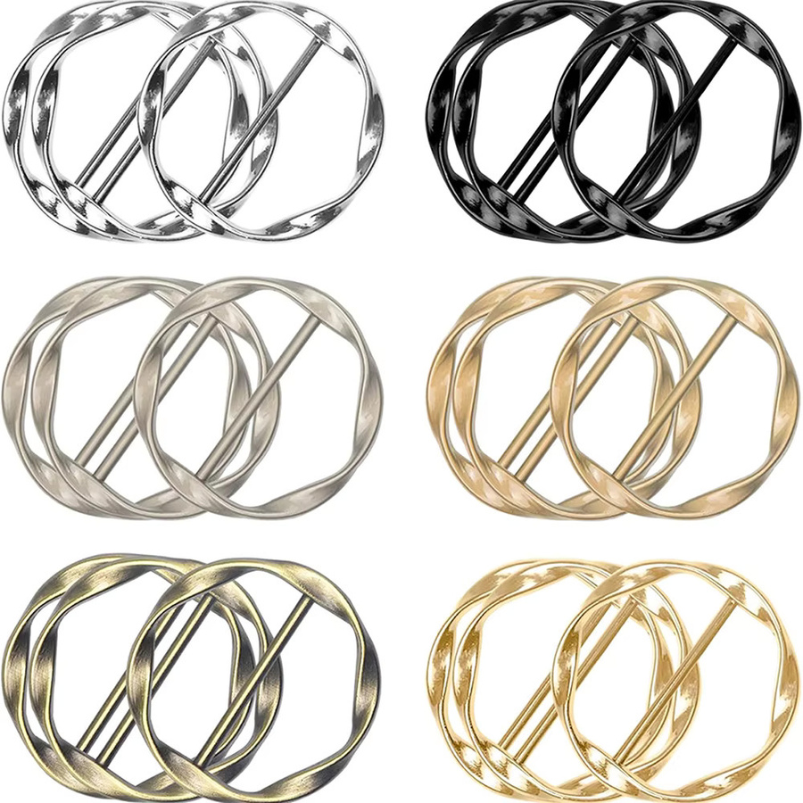 JAY HOME Ring-Clips, Metall, rund, Unisex - Bild 2