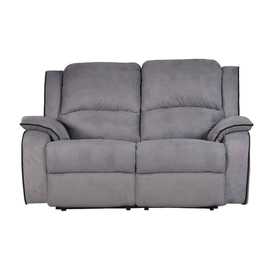 Vente-unique Relaxsofa Hernani aus Microfaser in Grau, Breite: 158 cm - Bild 2