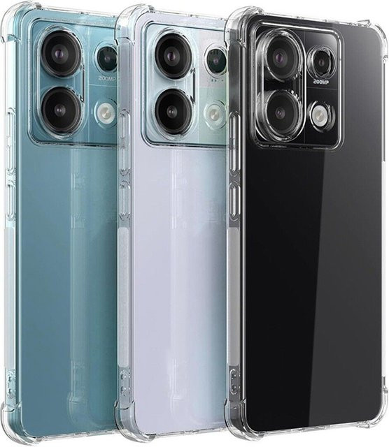 Stoßfeste und transparente Handyhülle für Xiaomi Redmi Note 13 12 11 Pro Plus sowie Redmi Note 10 9 Pro Max 10S 9S - Bild 1