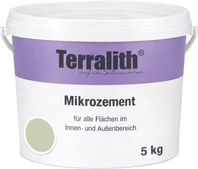 Terralith Mikrozement Fix & Fertig LFN0741 in Grün, 5 kg für ca. 4,25 qm - Bild 1