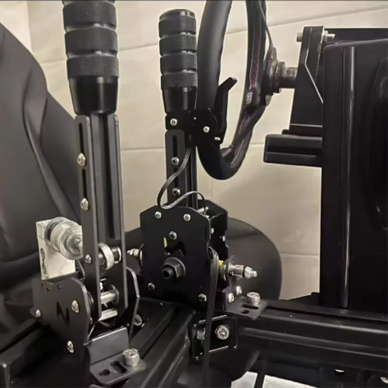 DUTRIEUX Sim Racing USB Sequence Shifter und Handbrake Set für PC in Schwarz, kompatibel mit Thrustmaster T300RS/GT und Logitech G29/G27/G25 Lenkradbasen - Bild 2
