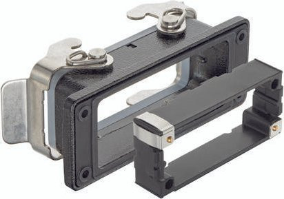 HARTING Anbaugehäuse 09 37 016 0391 in Schwarz aus Aluminium - Bild 1