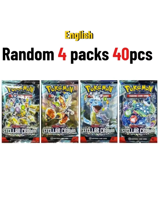Pokémon Destined Rivals Prismatische Entwicklungen Scarlet Violet 151 Paldean Booster Battle Cards, 40-teiliges Set - Bild 2